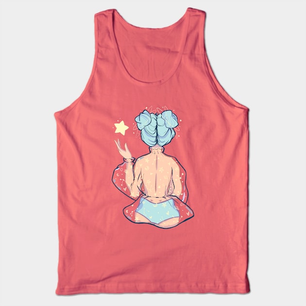 Blue star girl Tank Top by Four Seasons Fox